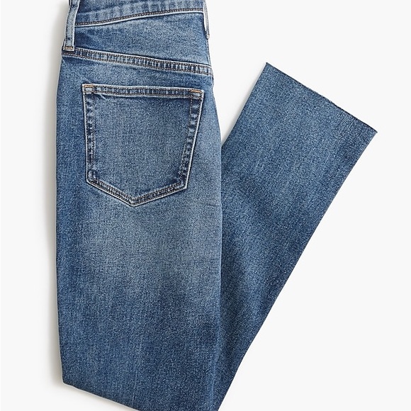 J Crew NEW NWT Womens 28 Blue Denim High Rise Straight Leg Jeans - Picture 4 of 4